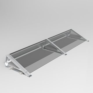 Sistema de montaje de lastre para estanterías solares de techo plano