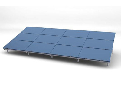 Galvanized Steel Flat Roof Solar Mounting System Solar Energy Brackets