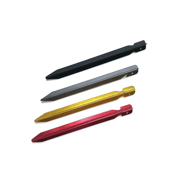Estacas para tienda de campa&ntilde;a de aluminio 7075 de varios estilos: estacas de suelo livianas para acampar y usar al aire libre